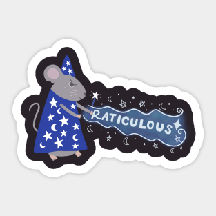 Raticulous Year of the Rat Wizard Sticker